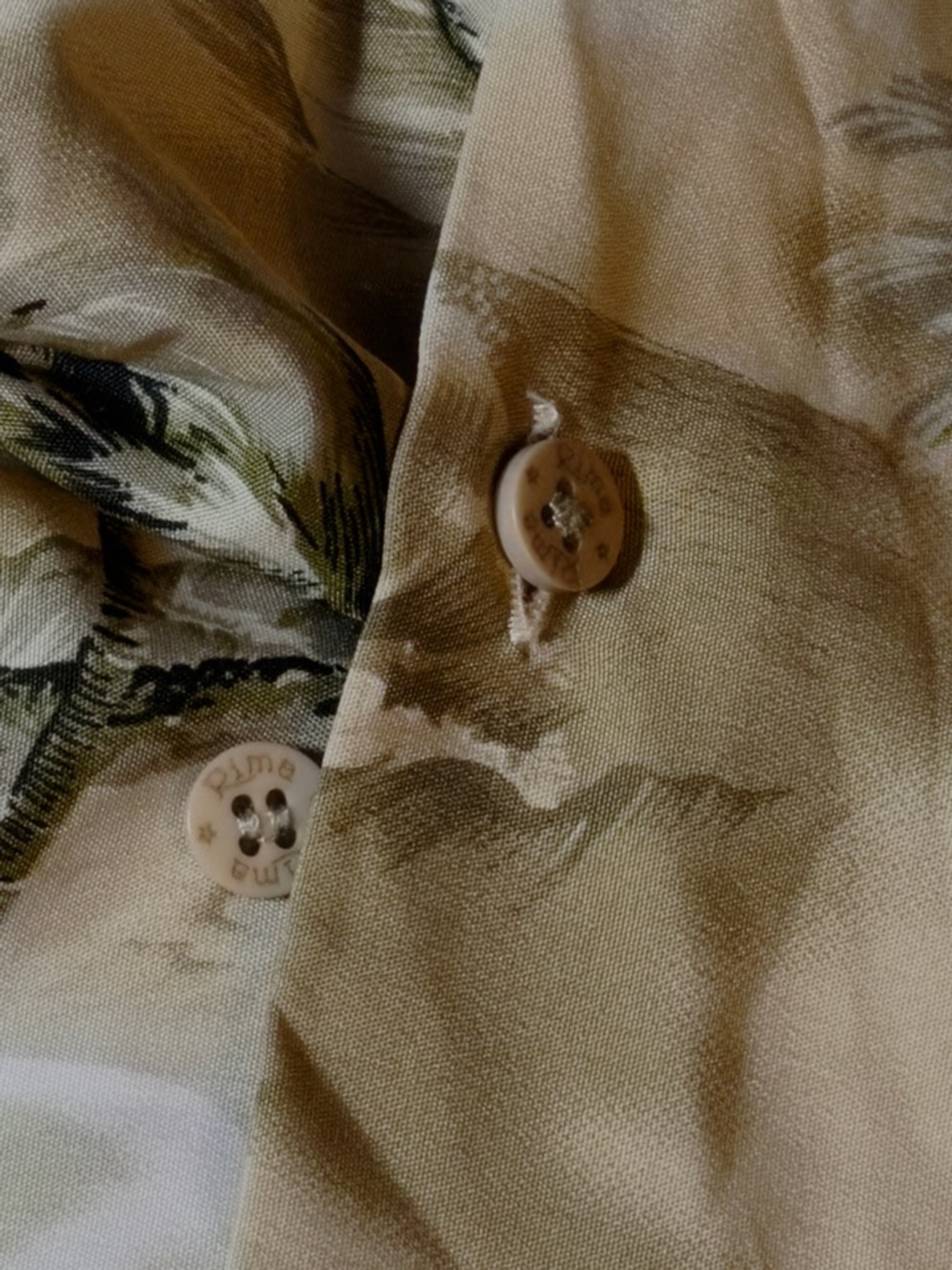Rima Imar Beige and Olive Button down